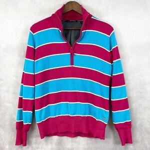 Abacus Womens Quarter Zip Sweater Large Golf Active Preppy Minimalist Sporty